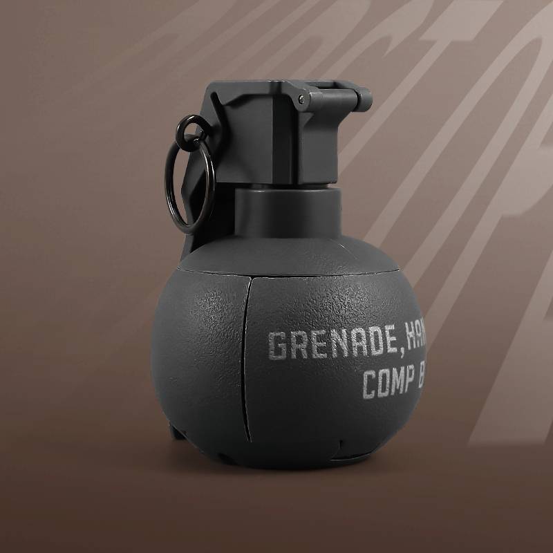 THE NEW M67 NYLON BLACK GRENADE CAN BE RECYCLED